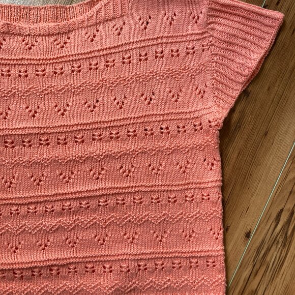 Flamingo Tee Hand knit Small/Medium - Picture 5 of 10